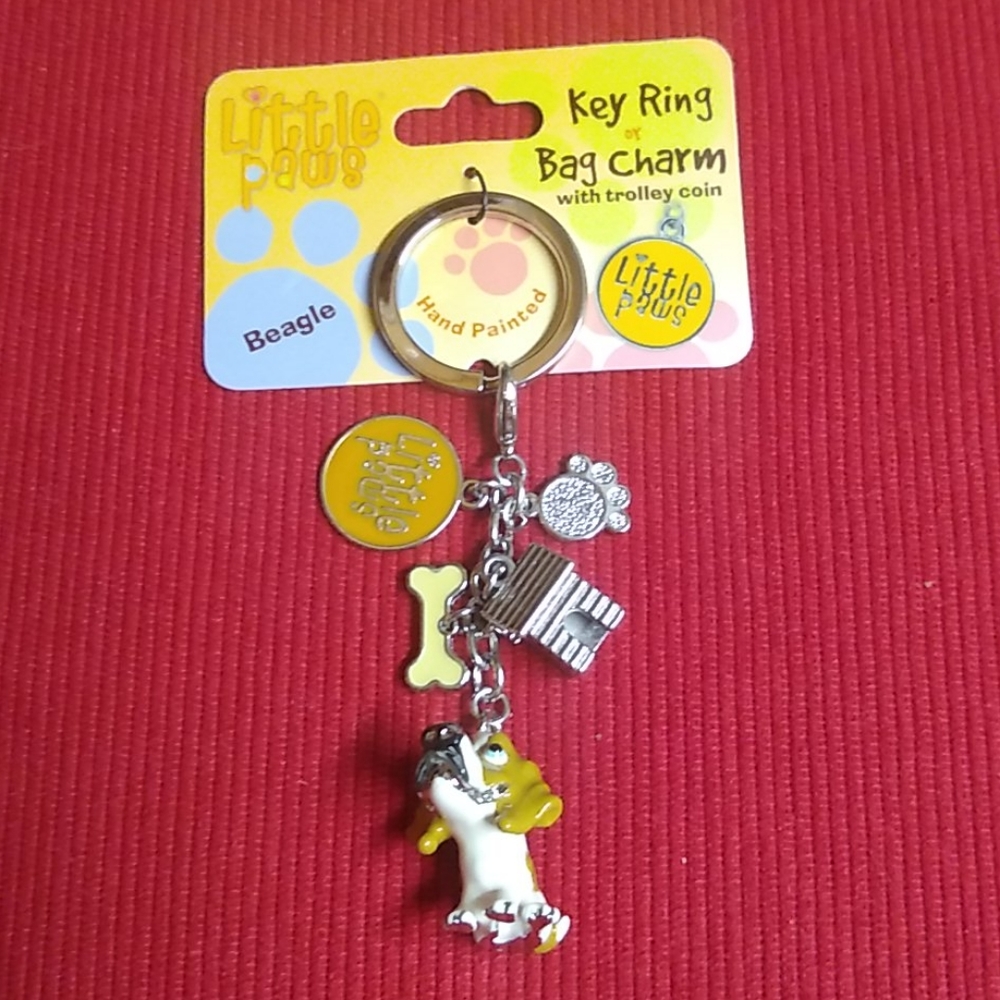 Beagle Key Ring or Bag Charm